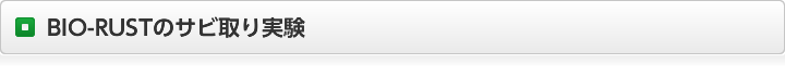 BIO-RUSTのサビ取り実験